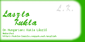 laszlo kukla business card